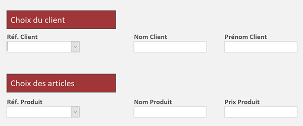 Formulaire Access avec deux listes déroulantes pour extraire informations de deux tables