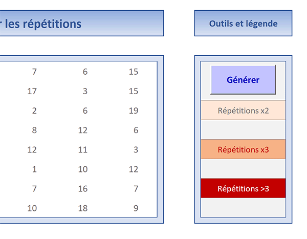 Bouton sur feuille Excel pour générer le recalcul des nombres aléatoires bornés dans le tableau