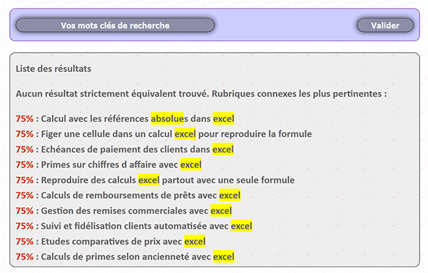 Résultats de recherche Php approchants et pertinents lorsque aucune correspondance stricte trouvée en base de données MySql