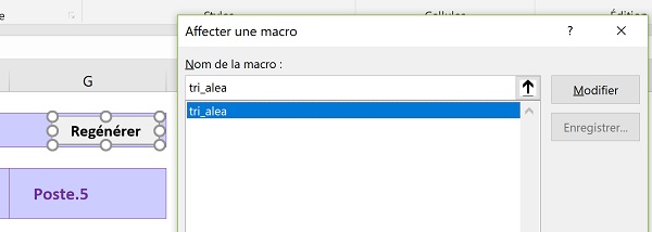 Déclencher une macro VBA pour organiser les données aléatoirement au clic sur un bouton de feuille Excel