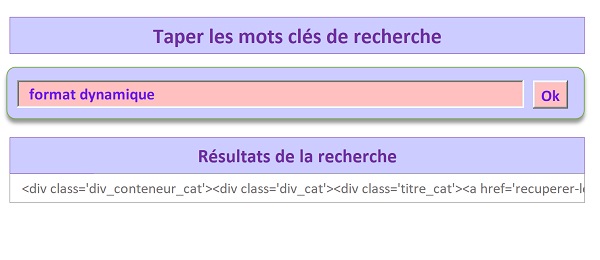 Résultats de recherche par saisie semi-automatique en Visual Basic Excel