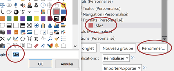 Personnaliser un bouton de macro VBA Word à placer dans un ruban personnalisé