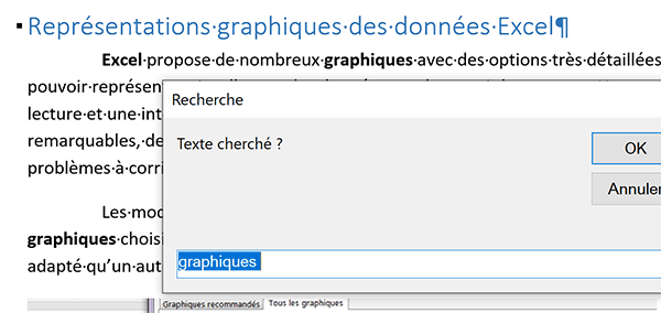 Afficher le texte sélectionné sur le document dans une boîte de dialogue InputBox en VBA Word