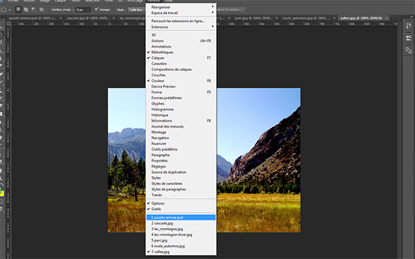 basculer entre plusieurs documents dans Photoshop