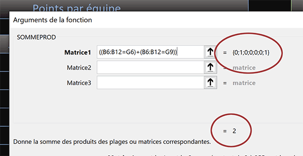Empiler des conditions à vérifier dans la fonction Excel SommeProd