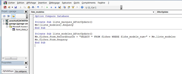 changer source formulaire Access en Vba