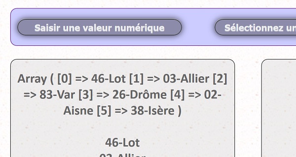 Afficher tous les éléments contenus dans un tableau de variables avec la fonction Php print_r