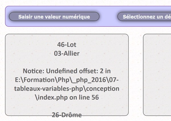 Ajouter et supprimer des éléments contenus dans le tableau de variables PHP