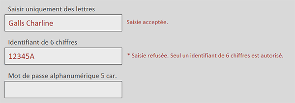 Contrôler la saisie d-un identifiant numérique avec une fonction VBA sur un formulaire Access