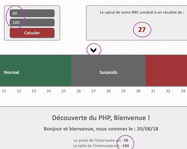 Réinitialisation des données après PostBack, transfert serveur vers client en Javascript et PHP