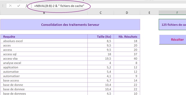 Extraire et consolider données de fichiers externes en Visual Basic Excel