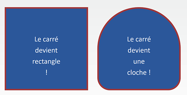 Transformer un carré en cloche avec les styles Css