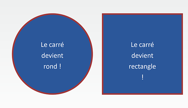 Animer et transformer un carré en cercle avec les styles CSS