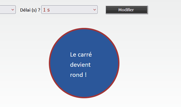 Modifier le comportement des animations CSS par le code JavaScript