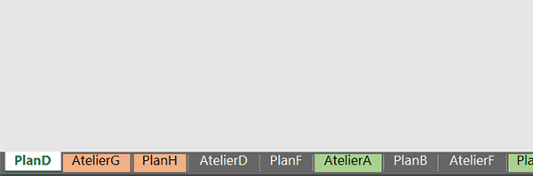 Onglets des feuilles Excel à réorganiser dans l-ordre alphabétique