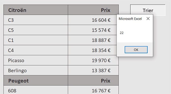 Détecter la borne inférieure du tableau en VBA Excel