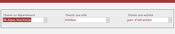 Valeurs par défaut au chargement du formulaire Access dans des listes déroulantes reliées