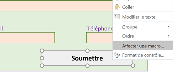 Lier une macro VBA Excel à un bouton de feuille