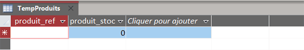 Vider la table Access temporaire en VBA Word pour créer une nouvelle facture