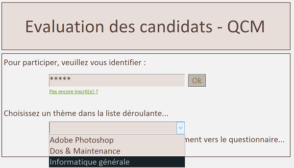 Authentification obligatoire au démarrage application VBA Access