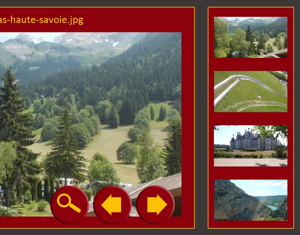 Navigation images album photos par déplacements enregistrements grâce à code VBA Access