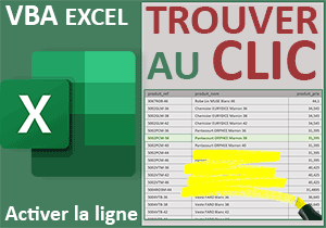 Activer la ligne de la référence cherchée en VBA Excel