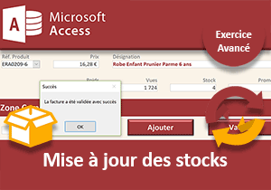 Actualiser les stocks après commande avec Access