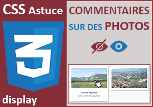 Afficher et masquer des descriptions sur des photos en Css