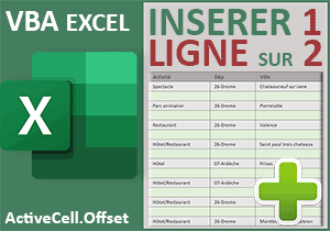 Ajouter une ligne vide sur deux en VBA Excel