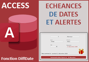 Alertes sur les dates anniversaires avec Access