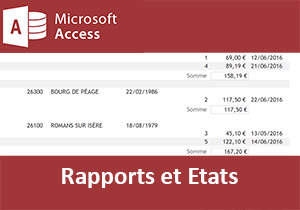 Apprendre à créer des états Access et à les relier aux formulaires