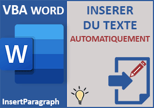 Apprendre à programmer en VBA Word