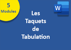 Apprendre les tabulations et taquets dans Word