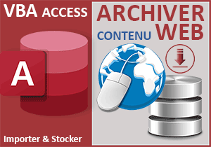 Archiver du contenu Internet en base de données Access