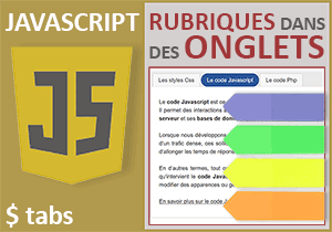 Articles dans des onglets sur une même page Web