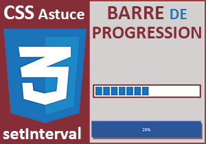 Barre de progression en Javascript et Css