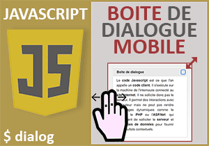 Boîte de dialogue mobile en Javascript