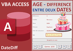 Calculer l âge exact en VBA Access, différence de dates