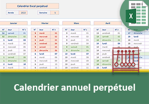 Calendrier annuel et perpétuel avec Excel