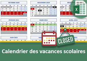 Calendriers automatiques des vacances scolaires