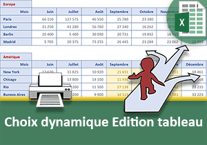 Choisir dynamiquement le tableau Excel à imprimer