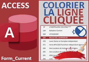 Colorier l enregistrement cliqué sur un formulaire Access