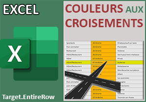 Colorier la ligne et la colonne du clic en VBA Excel