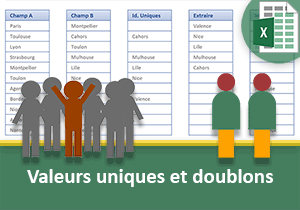 Comparer deux listes de données avec Excel