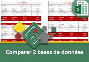 Comparer et confronter deux bases de données Excel