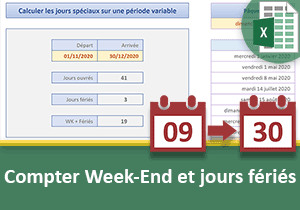 Compter les Week-End et jours fériés entre deux dates