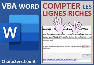 Compter les caractères de chaque ligne en VBA Word