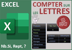 Compter les cellules en fonction du nombre de lettres