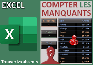 Compter les données manquantes avec Excel