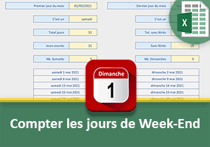 Compter les jours de Week-End dans les mois